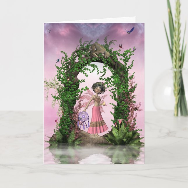 Fangen der Traumgruß-Karte Karte (Vorderseite)