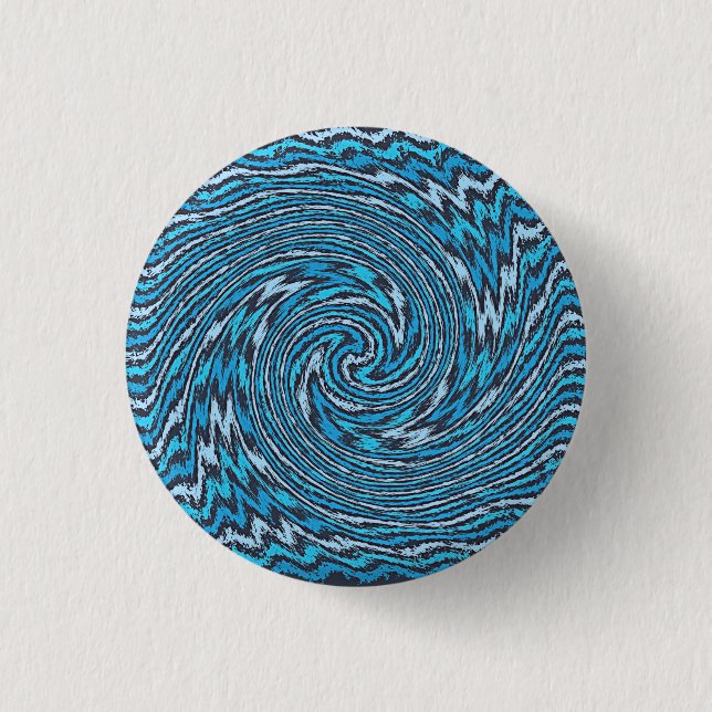 Fangen des blauen Wellen-Knopfes Button (Vorderseite)