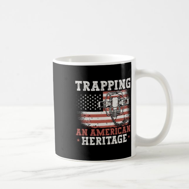 Fangen einer amerikanischen Heritage Falle Jagd Tr Kaffeetasse (Rechts)