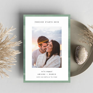 Fangen hier an   VERLOBUNG FOTO Ankündigung