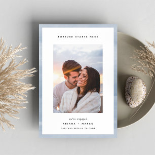 Fangen hier an   VERLOBUNG FOTO Ankündigung