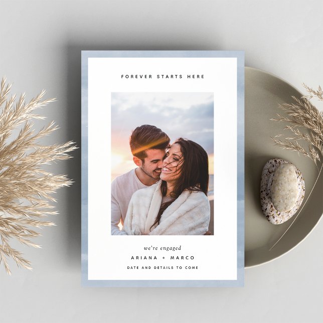 Fangen hier an | VERLOBUNG FOTO Ankündigung (Von Creator hochgeladen)