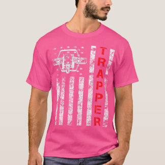 Fangen mit amerikanischer Flagge und Coyote-Falle T-Shirt