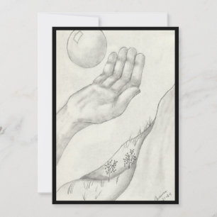 Fangen oder werfen? -flach einladung