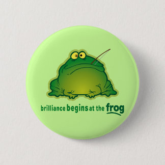Fangen Sie am Frosch-lustigen Orchester-Witz an Button
