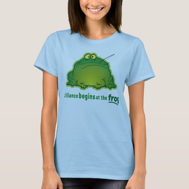 Fangen Sie am Frosch-lustigen Orchester-Witz an T-Shirt (Vorderseite)