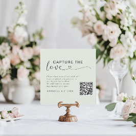 Fangen Sie die Liebe ein! Custom QR-Code Wedding Begleitkarte