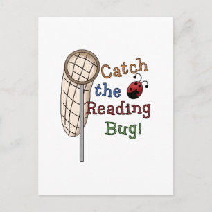 Fangen Sie die Reading Bug Tshirts und Geschenke Postkarte