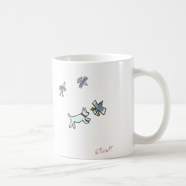 Fangen Sie die Seemöwe - jetzt! Kaffeetasse (Rechts)
