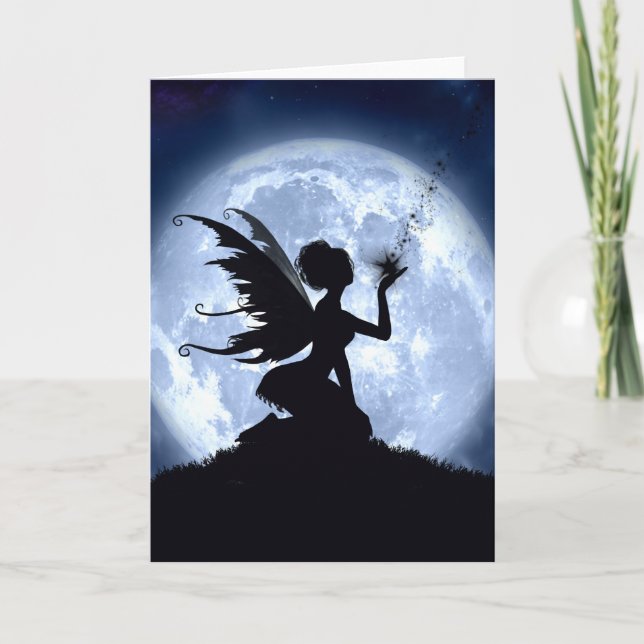 Fangen Sie eine fallender Stern-Gruß-Karte Karte (Vorderseite)