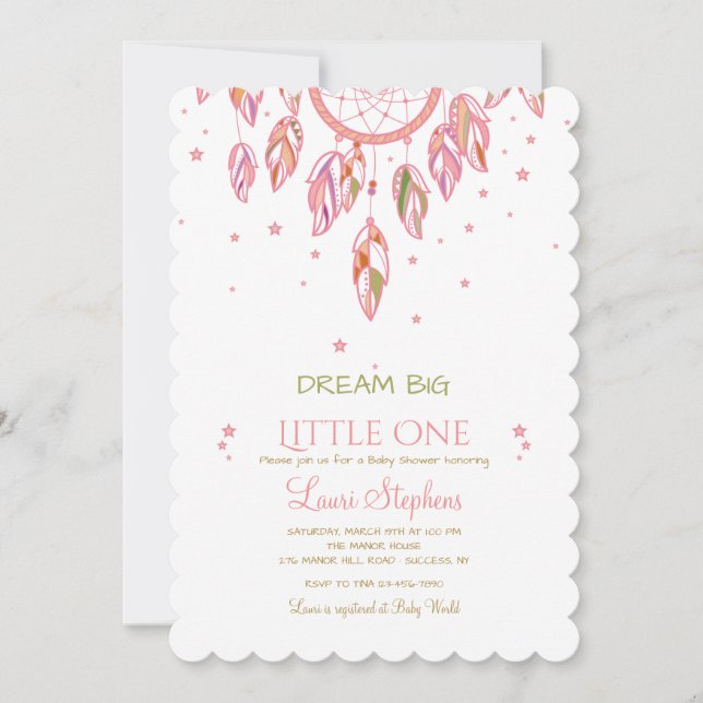 Fangen Sie einen Traum Einladung (Vorderseite)