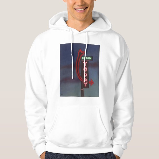 Fangen Sie heute 2009 an Hoodie (Vorderseite)