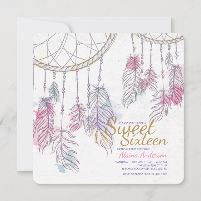 Fangen Sie Ihre Träume ein Einladung (Vorderseite)