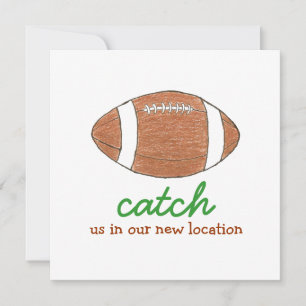 "Fangen Sie uns in unserem neuen Standort" Einladung