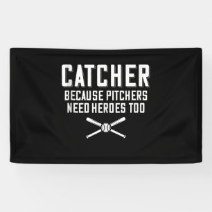 Fangen, weil Pitchers Helden zu Baseball brauchen Banner