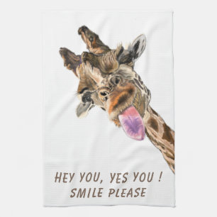Fangende Giraffe Küchentuch