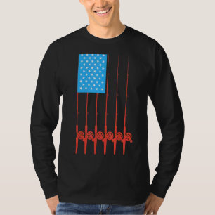 Fanggerät für den Patriotischen Angelpol T-Shirt