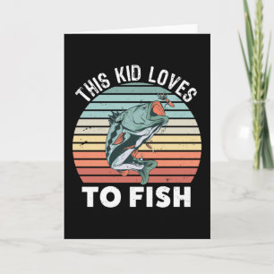 Fanggeschenk für Kinder Kinder Fisch Fisch Fisch Karte
