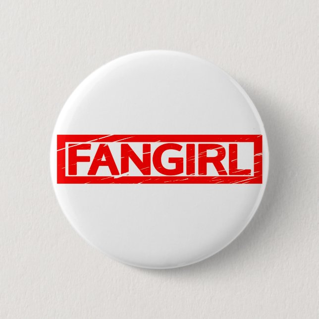 Fangirl-Briefmarke Button (Vorderseite)