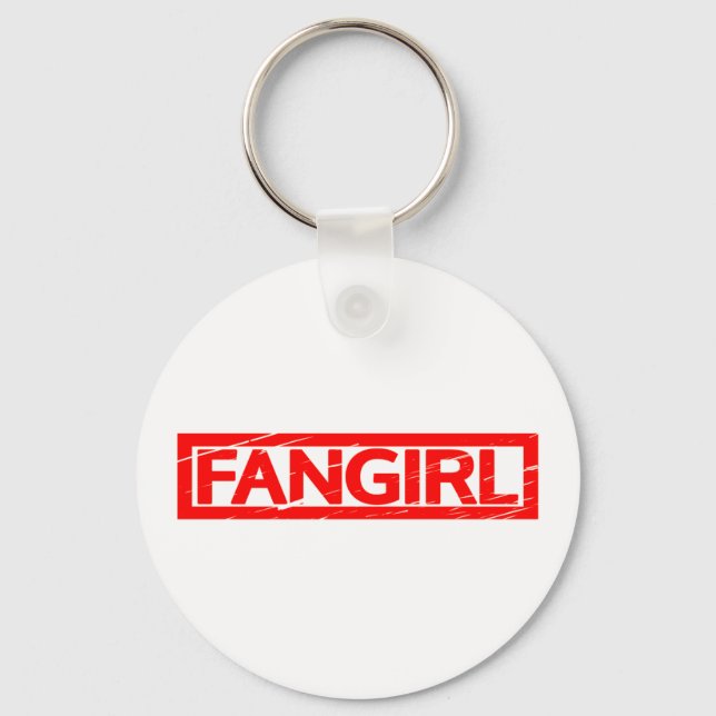 Fangirl-Briefmarke Schlüsselanhänger (Vorderseite)