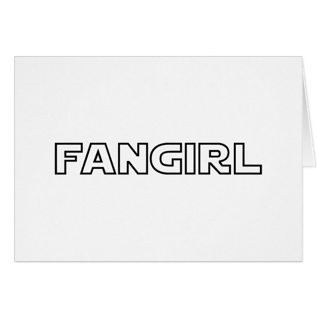 FANGIRL CARD (Vorderseite (Horizontal))