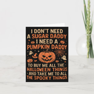 Fangirl Energy, Halloween Plans, Pumpkin Daddy, so Karte