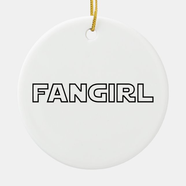FANGIRL KERAMIK ORNAMENT (Vorne)