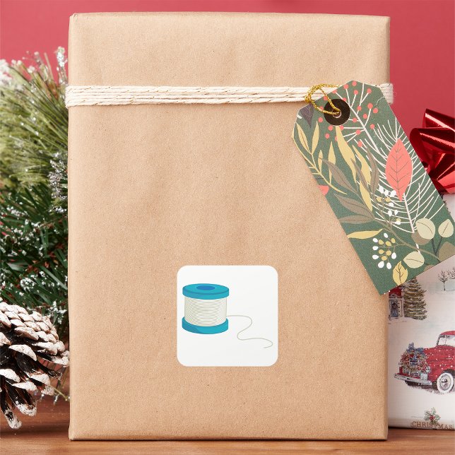 Fanglinie Quadratischer Aufkleber (Von Creator hochgeladen)