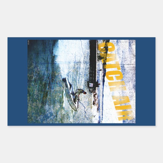 Fangluft Rechteckiger Aufkleber (Vorderseite)