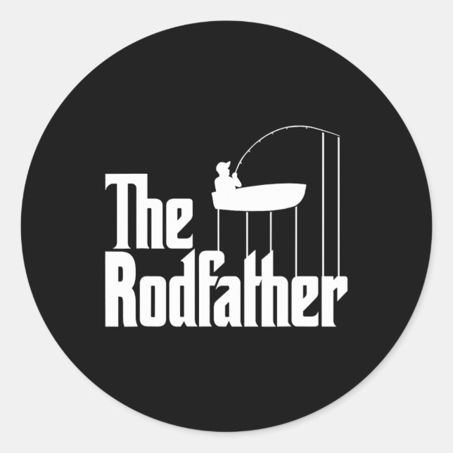 Fangmethode "Rodvater" Runder Aufkleber (Vorderseite)