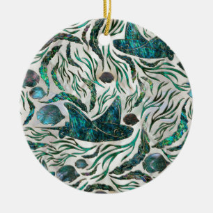 Fangmuster Abalone Keramik Ornament