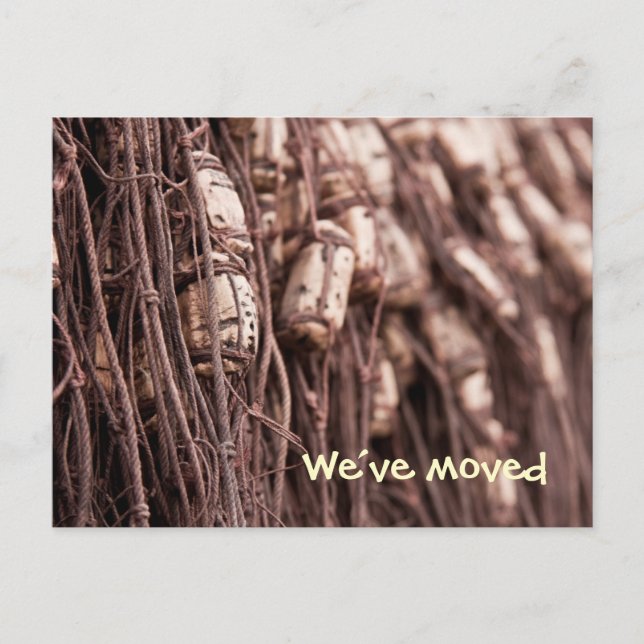 Fangnetz wir haben Postkarte verschoben (Vorderseite)