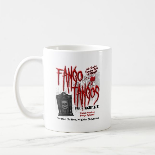 Fango Tango-Vampirs-Nachtklub Tasse (Links)