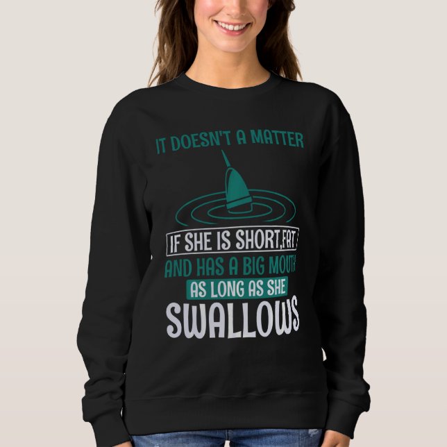 Fangroden Redewendungen Fischen Schweden Sweatshirt (Vorderseite)