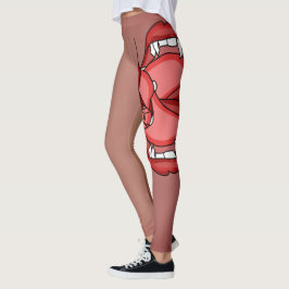 Fangs entfesselt: Ein Vampirausdruck Leggings