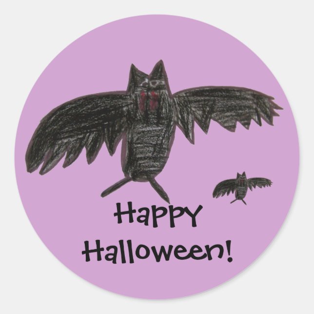 Fangs. Halloween STicker (Vorderseite)
