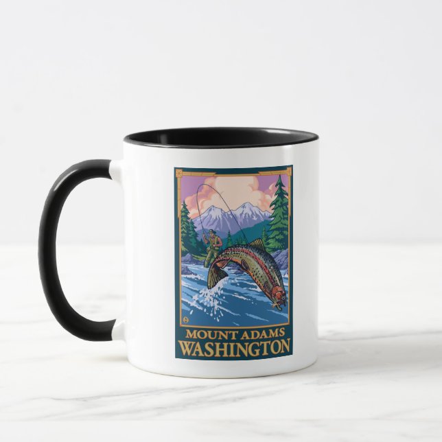 Fangsaison - Mount Adams, Washington Tasse (Links)