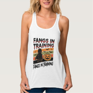 Fangszähne in Ausbildung Lustiges Vampir Halloween Tank Top
