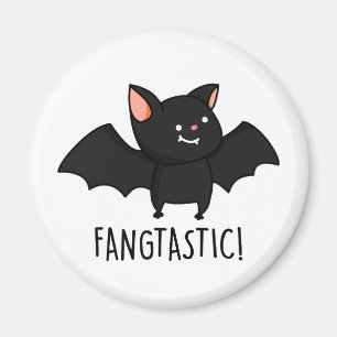 Fangtastic Funny Halloween Puff Magnet