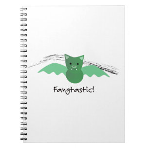 Fangtastic Green Bat Notizblock