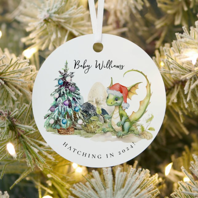 Fangtätigkeit 2024 | Baby Dragon Eggs Zodiac Ornament Aus Metall (InSitu)