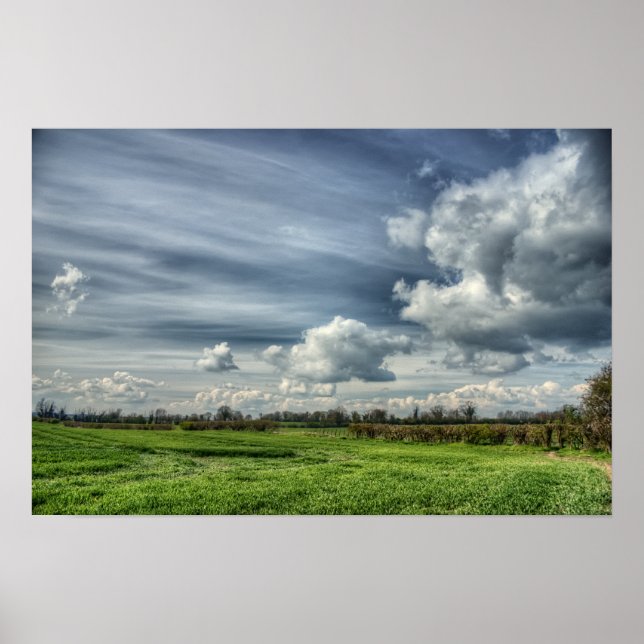Fangwolken (Farbe HDR) Poster (Vorne)