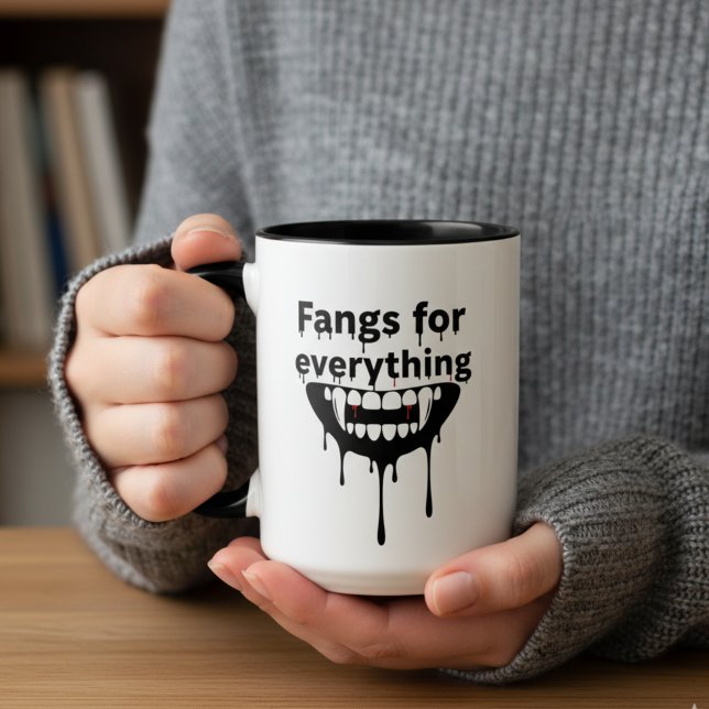 Fangzähne für alles Tasse | Vampire Teeth Hallowee (Von Creator hochgeladen)