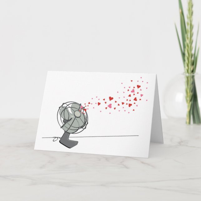 Fanherzen Feiertagskarte (Vorderseite)