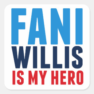 Fani Willis ist My Hero Quadratischer Aufkleber