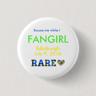Fanmädchen des Knopfes RARE16 Button