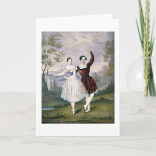 Fanny Cerrito (1817-1909) und Sigr. Guerra, in Karte