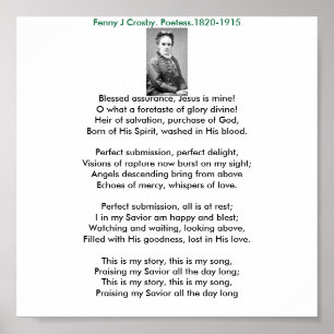 Fanny, Gesegnetes Versprechen, Jesus ist mein!O wa Poster