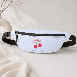 Fanny Pack | Kirschrote Kokette Schleife Süße Illu Bauchtasche