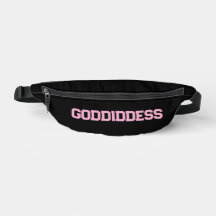 Fanny Pack mit GODdidDESS rosa Beschriftung
